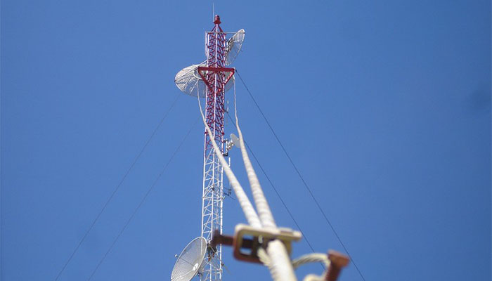 Tower guy wire anchor 1